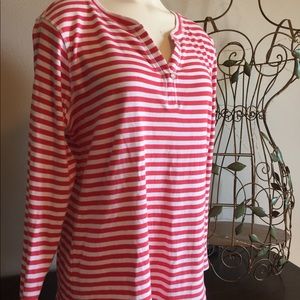 Pullover henley-style top